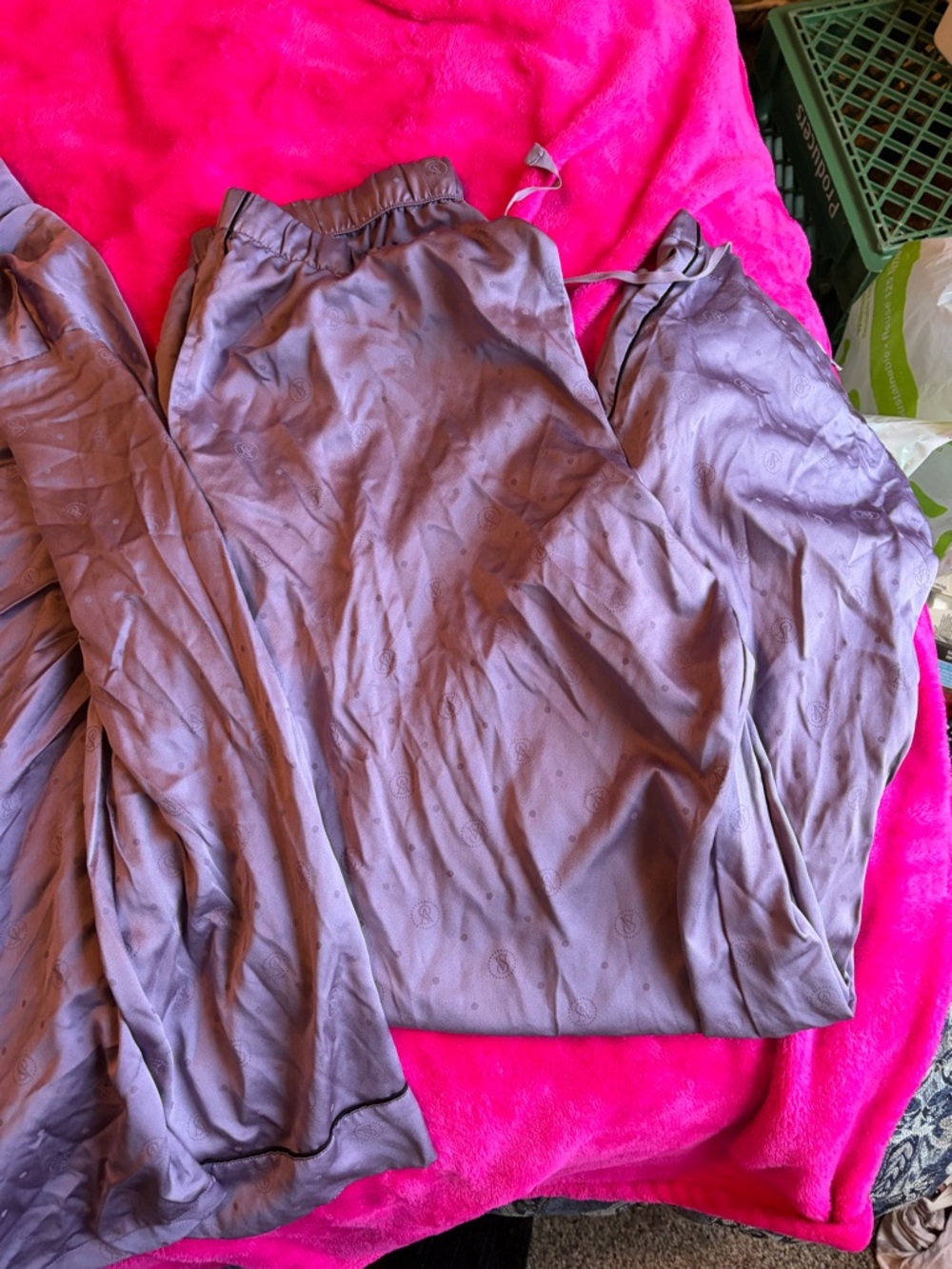 Women's Silky Purple pajamas - Picture 6 of 10